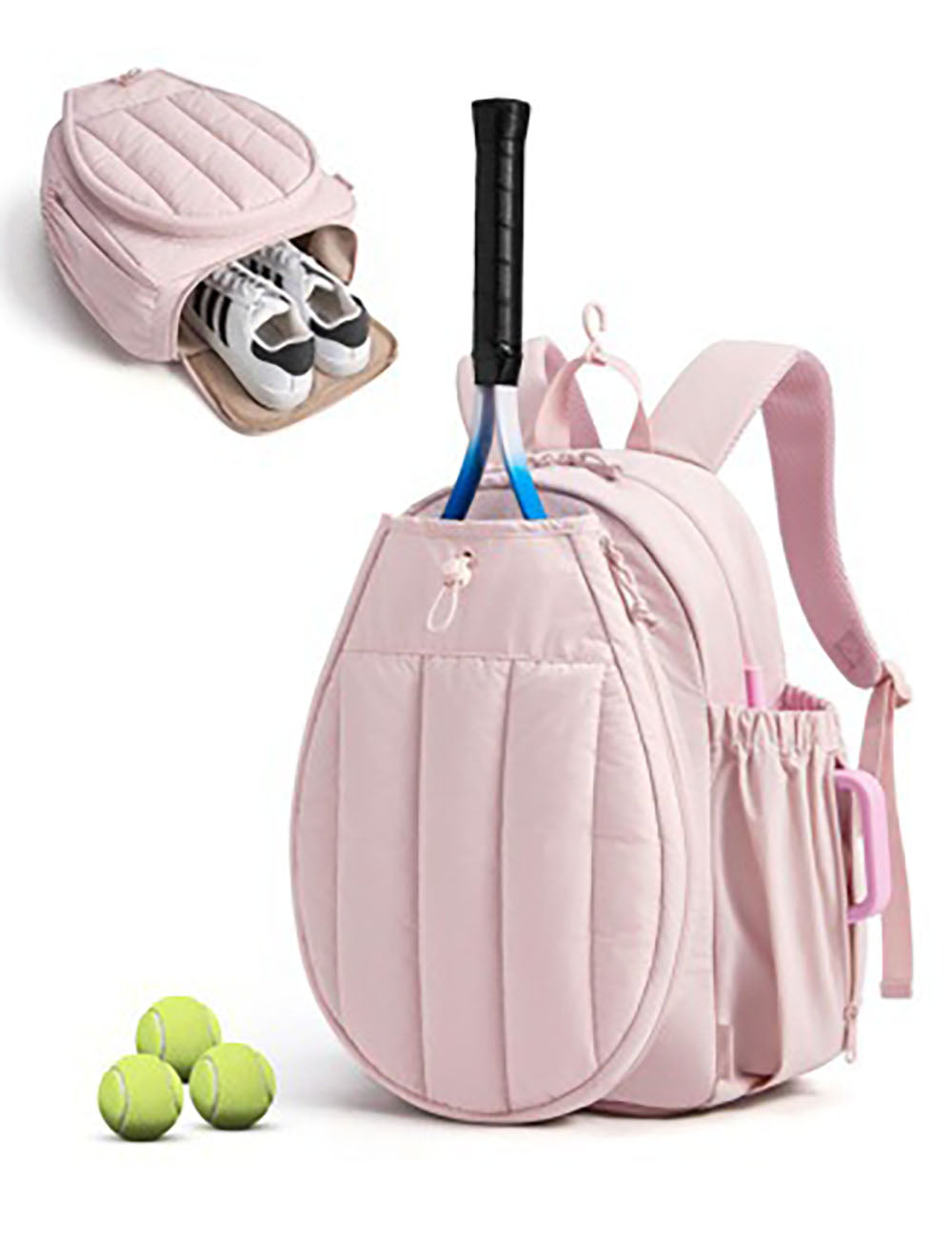 Simple Solid Color Quilted Backpack 6S10BBG1452