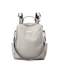Minimalist Striped Large Capacity Backpack 6S10BBG1456