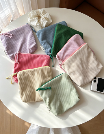 Dopamine Solid Color Corduroy Coin Purse 6S10BWB147