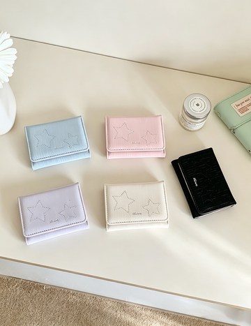 Mini Solid Color Sparkling Star Coin Purse 6S10BWB154