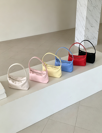 Simple Solid Color Nylon Handbag 6W10BBG1359