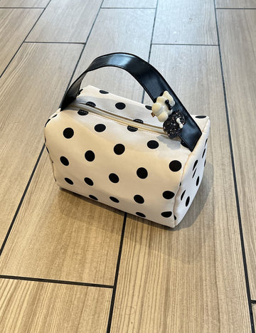 Simple Square Polka Dot Handle Handbags 6W10BBG1876