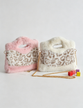 Color Block Leopard Faux Fur Tote Bag 6W10BBG1884