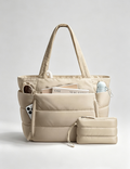 Quilted Puffer Pockets Large Capacity Shoulder Handbag 6W10BBG1886
