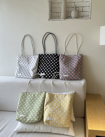 Minimalist Polka Dots Color Block Shoulder Bag MK2BLW6W10BBG563