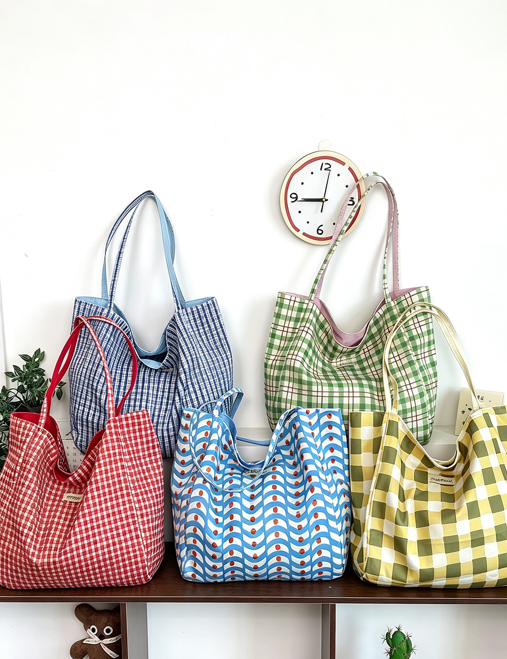 Color Block Plaid Reversible S - DippedShop Wholesale - #3395
