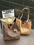 Creative Plaid Letters Print Reversible Tote Bag MK2BLW6W10BBG582