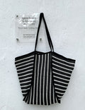 Vintage Striped Hollow Straw Woven Shoulder Bag MK2BLW6W10BBG586