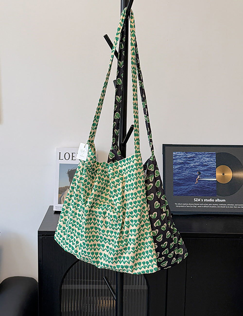 Fresh Tulip Print Canvas Cross - DippedShop Wholesale - #9523