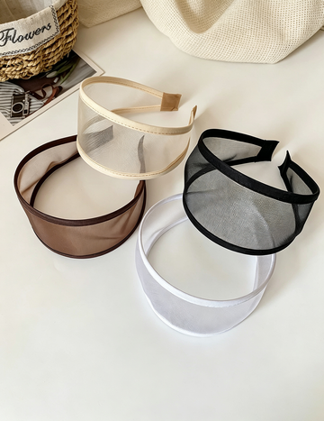 Elegant Wide Sheer Mesh Headband 6W6HBD271