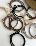 Minimalist Solid Color Bowknot Elastic Hair Tie MK2BLW6W6HHT12