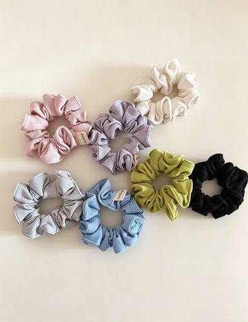 Ribbed Knit Colorful Small Hair Scrunchie MK2BLW6W6HSR11