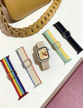 Color Block Nylon Weave Watch Band 6W6JWA140