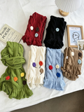 Rainbow Cable Knit Scarf - DippedShop Wholesale - #2355