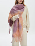 Women's Fringed Scarf - DippedShop Wholesale - #0659