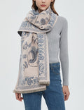 Paisley Jacquard Shawl Scarf - DippedShop Wholesale - #9411