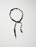 Boho-Style Beaded Decor Silk Scarf MK2BLW6W6NSI36