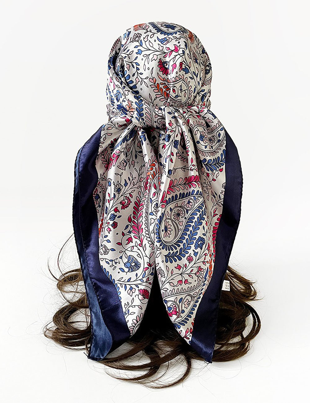 Stylish Floral Print Soft Square Headscarf MK2BLW6W6NSI39