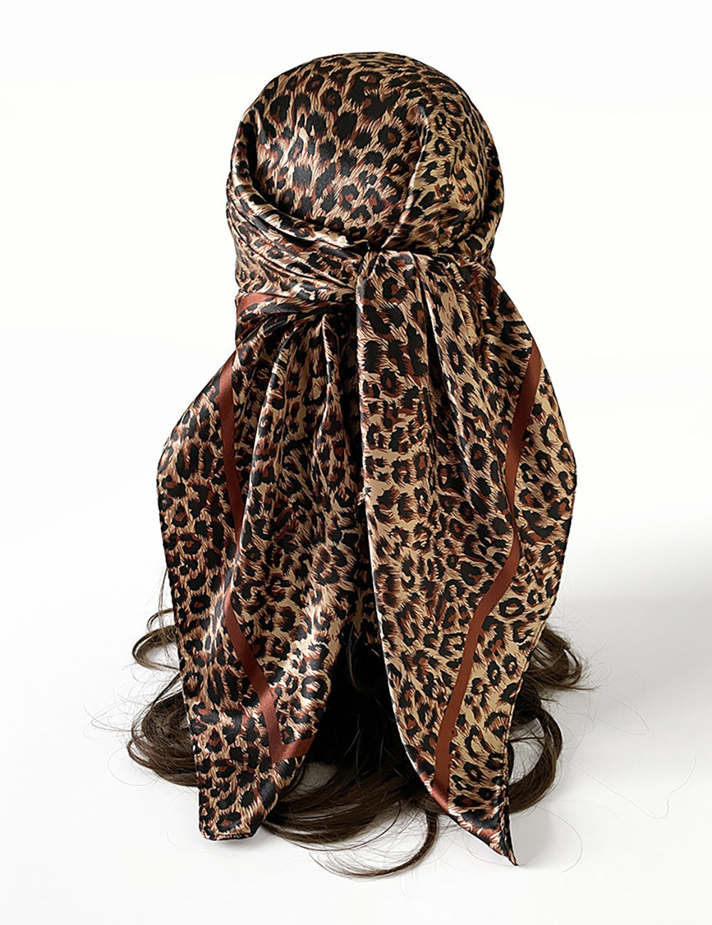Stylish Leopard Print Lightweight Square Headscarf MK2BLW6W6NSI42