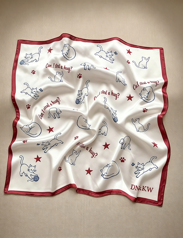 Fashion Star Print Soft Square Head Scarf MK2BLW6W6NSI48