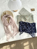 Vintage Polka Dots Triangle Silk Print MK2BLW6W6NSI54