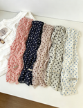 Retro Color Block Polka Dots Ruffled Silk Scarf MK2BLW6W6NSI74