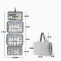 Simple Solid Color Multi-Layer Makeup Bag MK2BW6S10BOB61