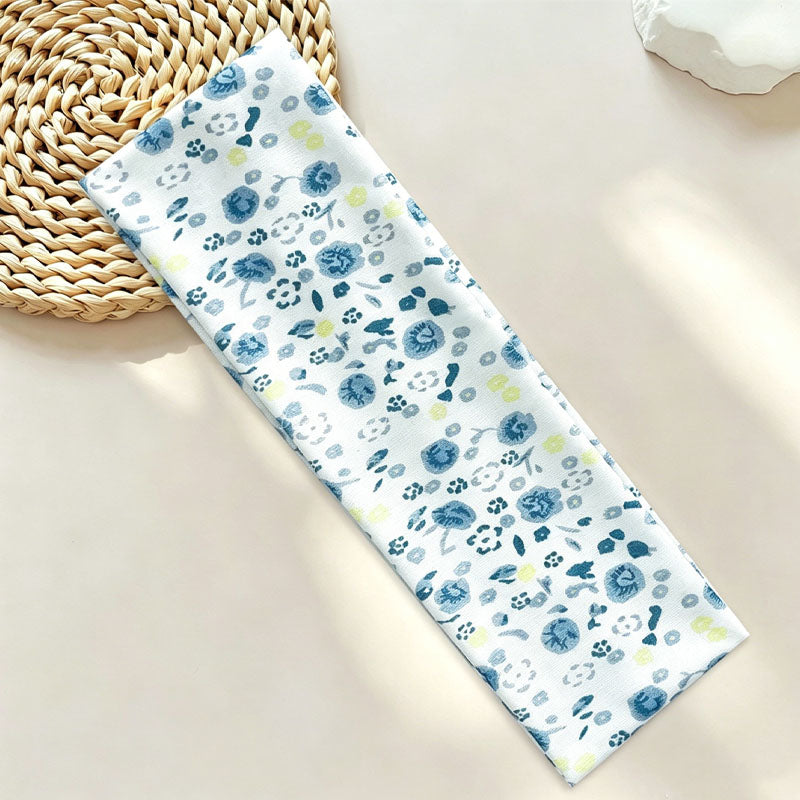 Sweet Floral Print Stretchy Wide Knit Headband MK2BW6W6HBD83