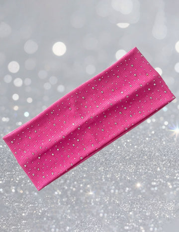 Minimalist Solid Color Rhineatones Stretchy Wide Headband MK2BW6W6HBD85