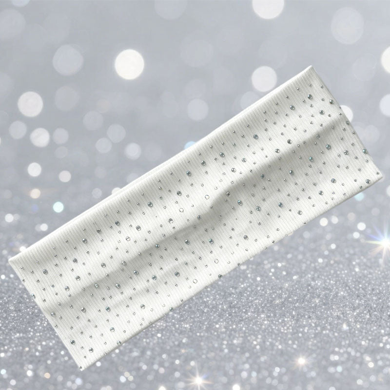 Minimalist Solid Color Rhineatones Stretchy Wide Headband MK2BW6W6HBD85