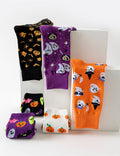 Pumpkin Ghost Print Socks - DippedShop Wholesale - #1251