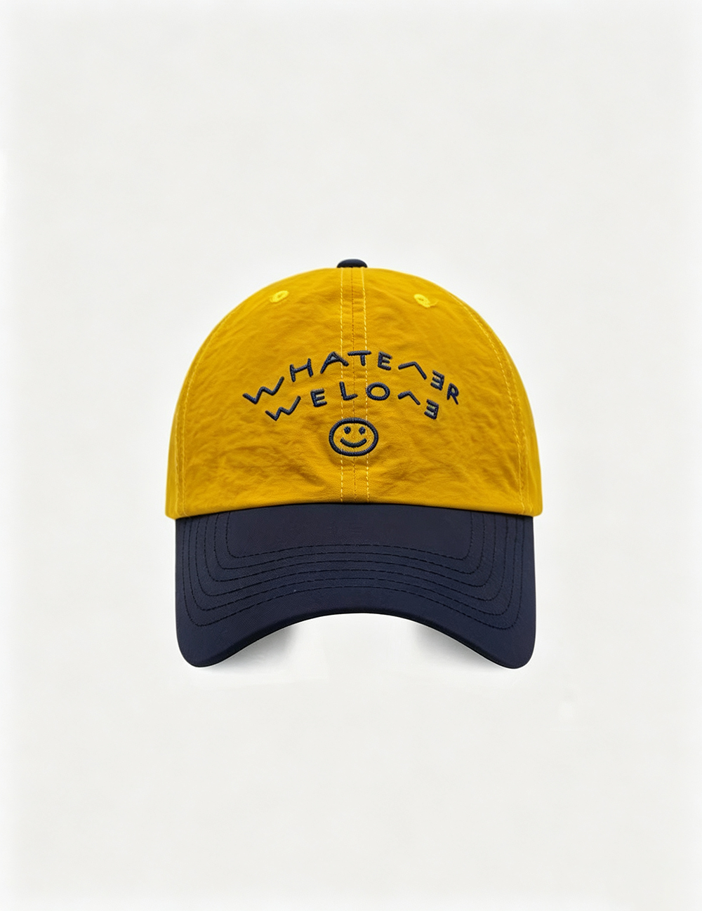 Color Block Smiley Letters Embroidery Baseball Caps MK2COW6W6HAT212