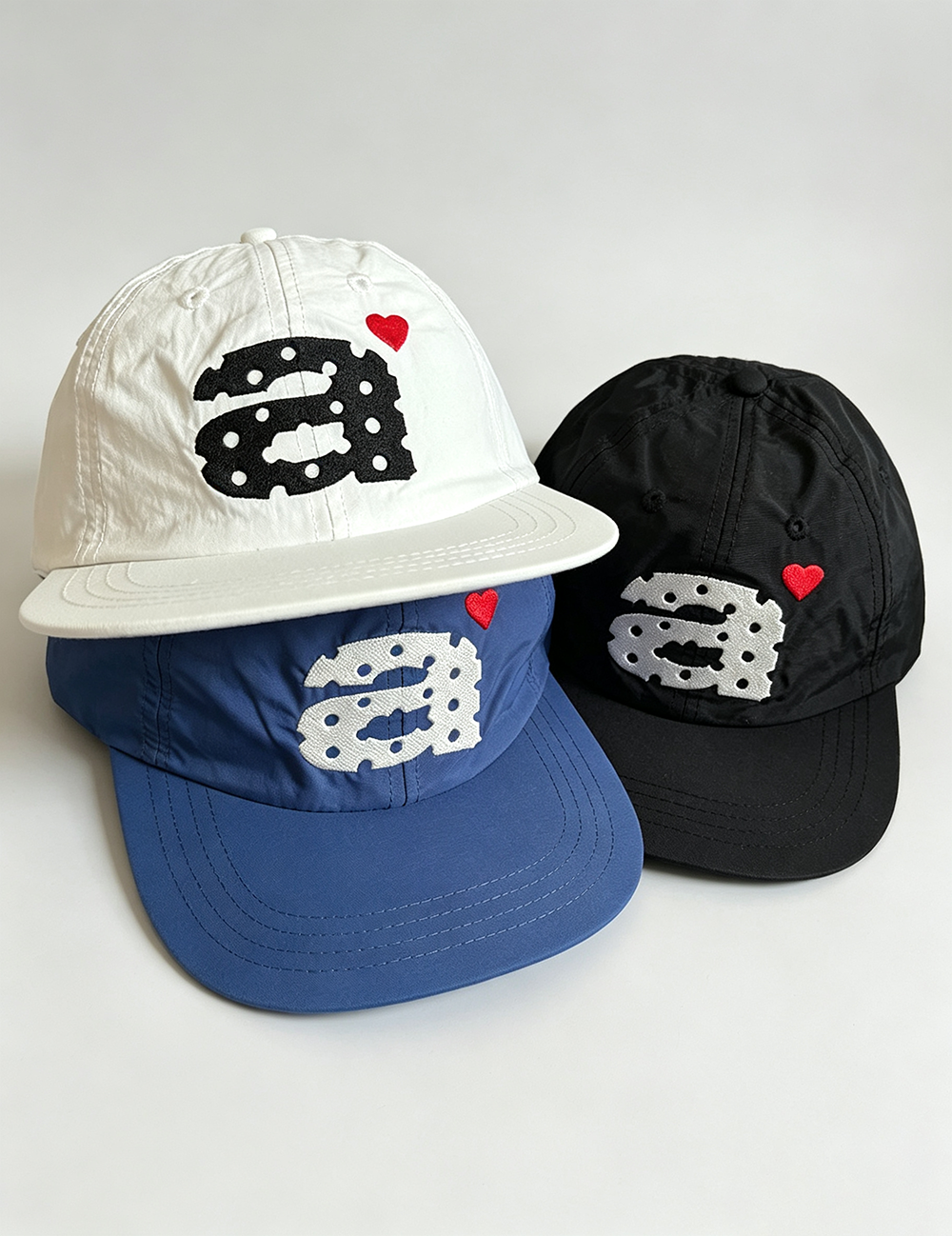Embroidery Polka Dot Baseball Caps - DippedShop Wholesale - #0531