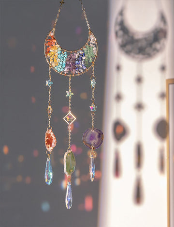 Colorful Natural Crystal Tassel Dream Suncatcher MK2CZAS6H7HLS48