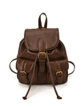Vintage PU Flap Drawstring Backpack 6S10BBG1457