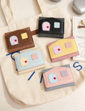 Chic Color Block House Coin Purse Wallet 6S10BWB132