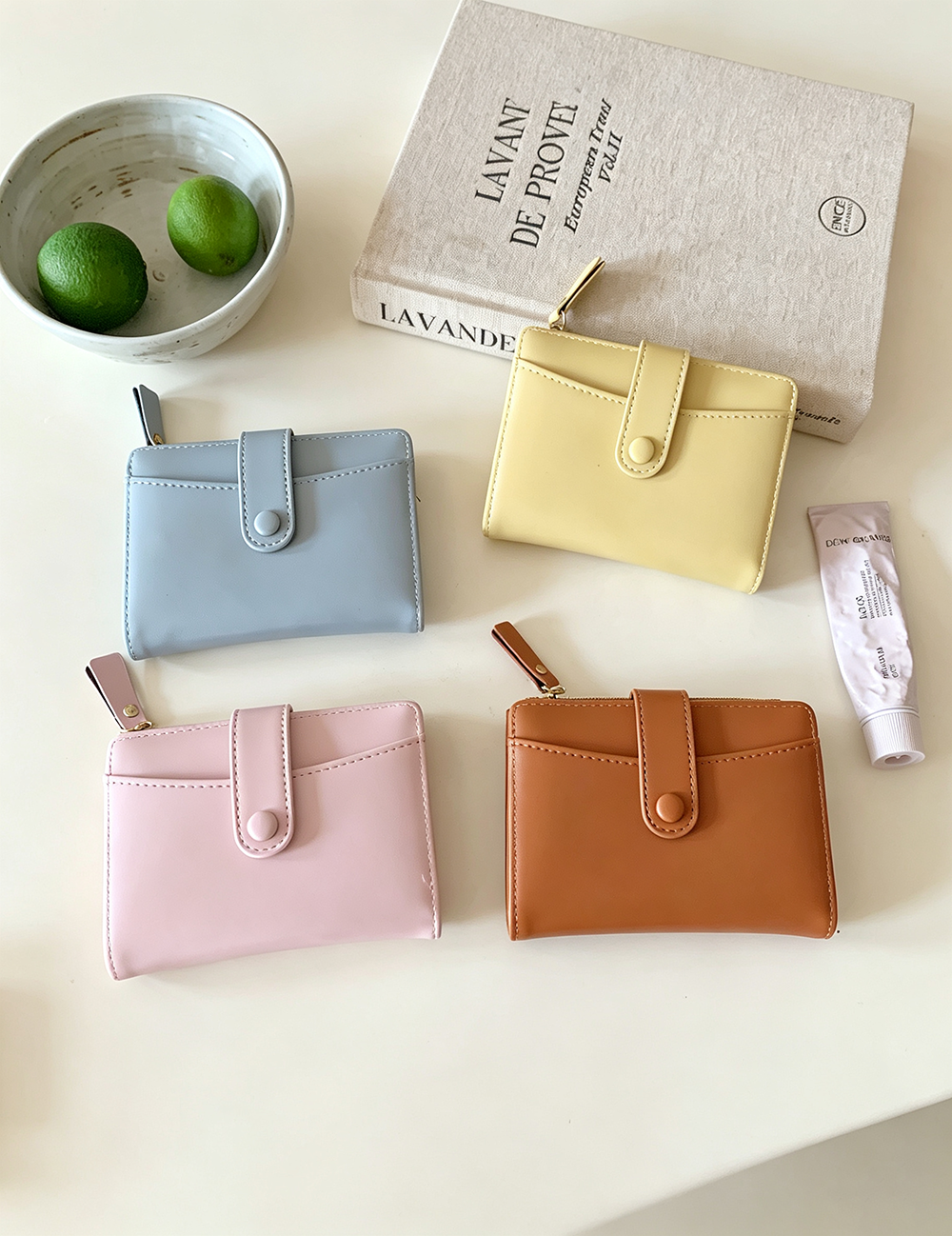 Dopamine Solid Color Mini Coin Purse Wallet 6S10BWB141