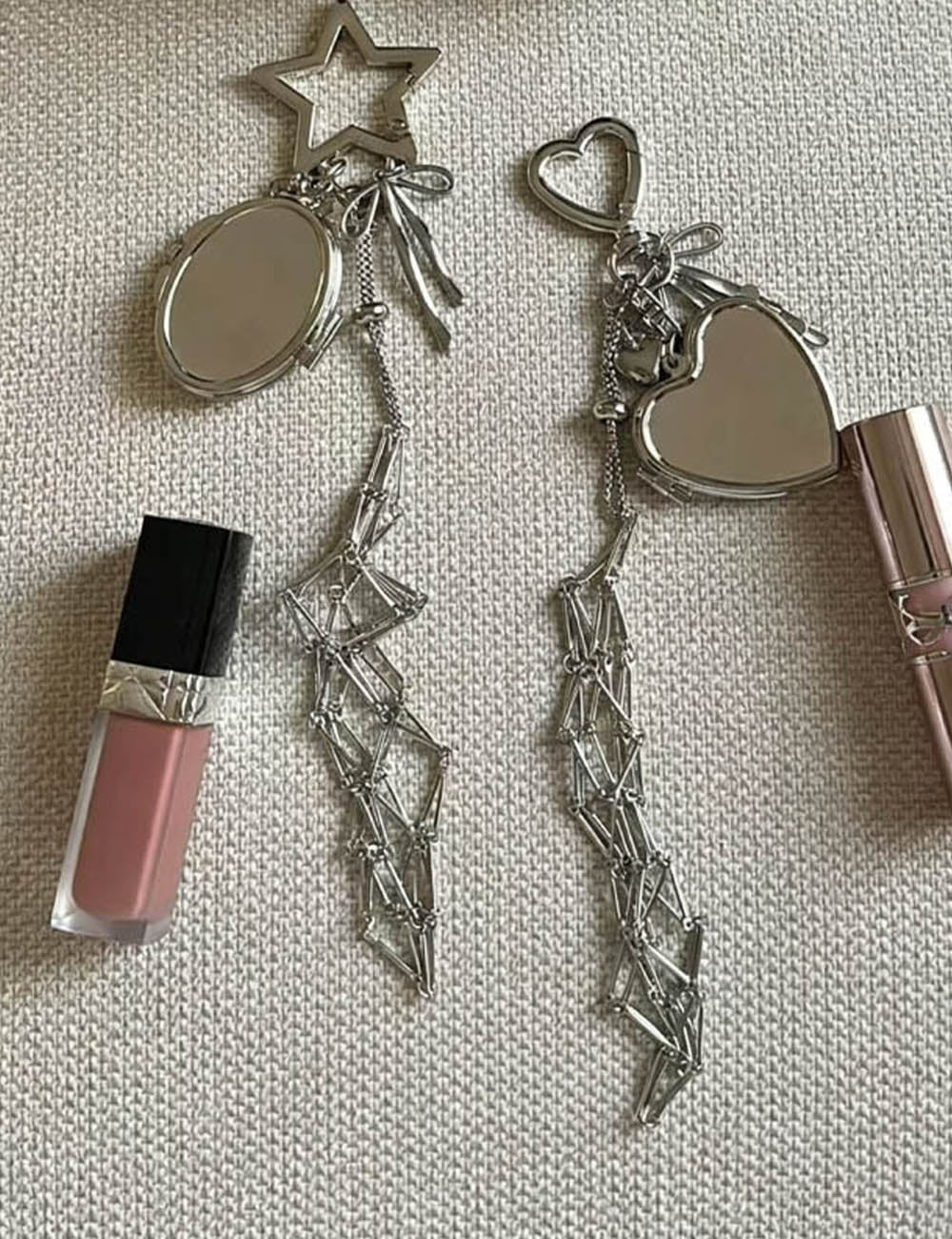 Metal Star Net Bag Pendant Keychain Bag Charms 6W10BBC333