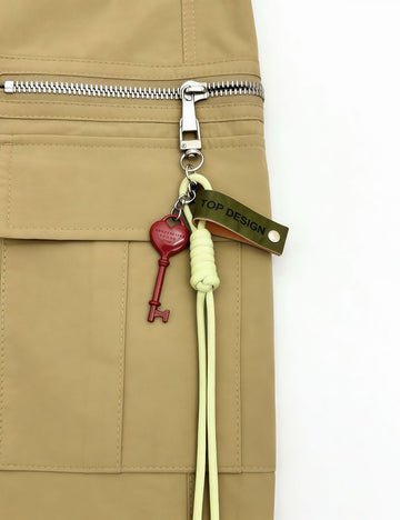Chic Key Braided Cords Keychain Bag Charm 6W10BBC431