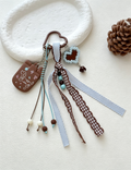 Cute Handmade Ribbon Heart Keychain Bag Charm 6W10BBC435
