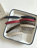 Polka Dot Oval Bangs Hair Comb Clip MK2MBEP6W6HPN10