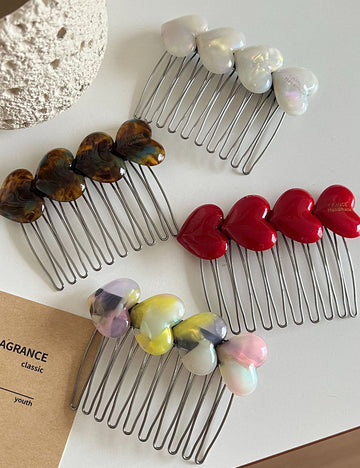 Heart-shaped Hair Comb Clip MK2MBEP6W6HPN13