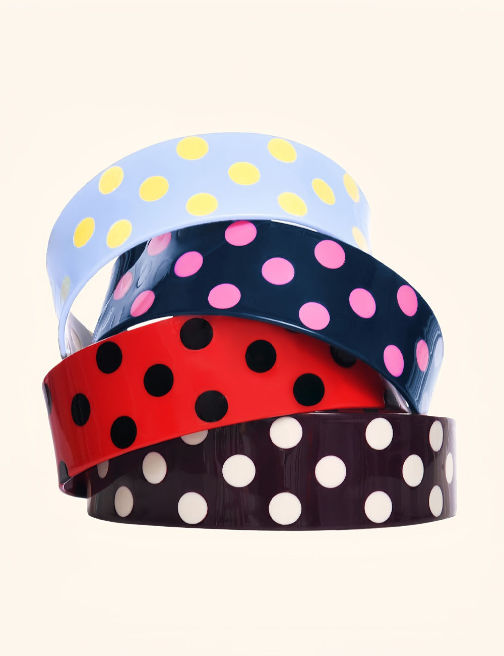 Vintage Color Block Polka Dots - DippedShop Wholesale - #9379