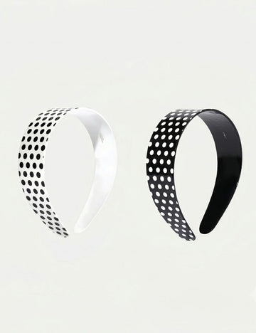 Minimalist Polka Dots Acetate Wide Headband MK2PIM6W6HBD61