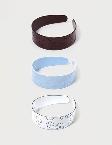 Sweet Floral Pattern Solid Color Wide Headband MK2PIM6W6HBD69