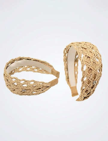 Stylish Handmade Straw Hollow Wide Headband MK2PIM6W6HBD71