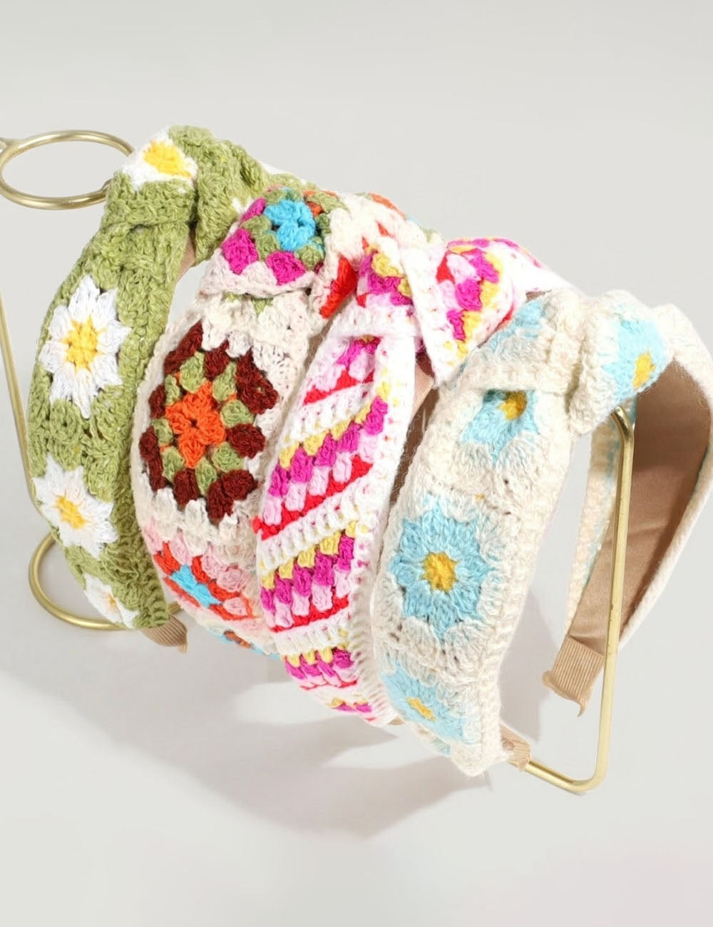 Floral Handmade Crochet Wide Headwrap Elastic Headband MK2PIM6W6HBD80