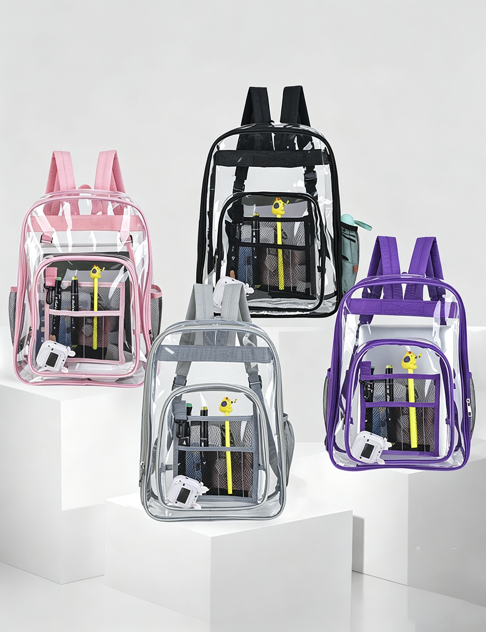 Minimalist Transparents PVC Waterproof Backpack 6S10BBG1477