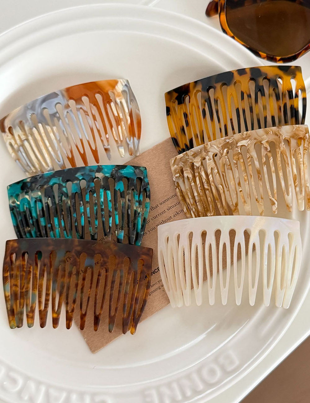 Tortoiseshell Pattern Wide Tooth Hair Comb  MK2PPEP6W6HPN15