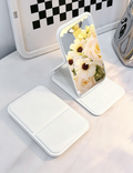 Simple Solid Color Fold Portable Makeup Mirror MK2PPFN6CT5MR50